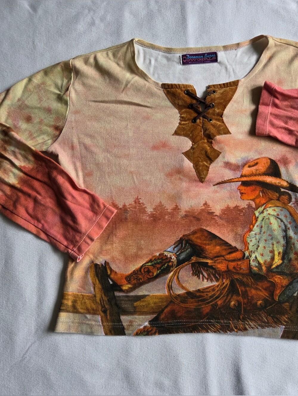Vintage Western Doreman Burns Cowgirls Shirt